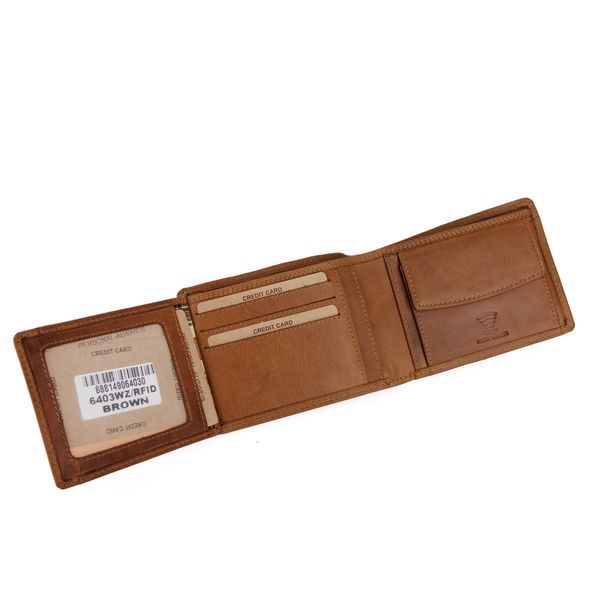 Портмоне чоловіче шкіряне Hill Burry 6403/88809HB руде 2973338449 фото