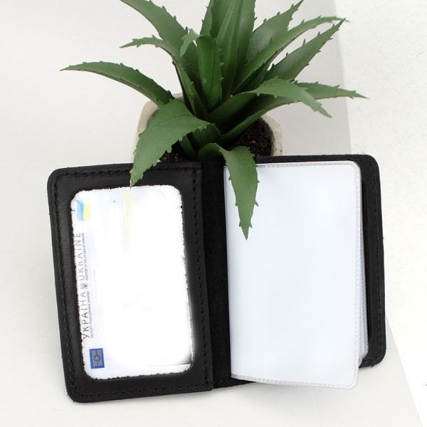 Обкладинка на ID паспорт, права шкіряна Handycover HC0047 чорна 1269964543 фото