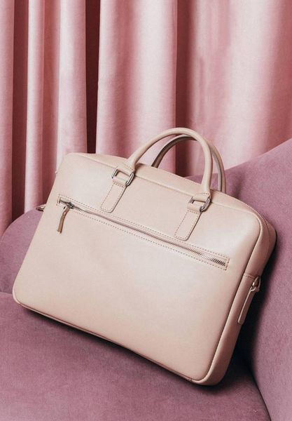 Шкіряна ділова сумка Briefcase 2.0 світло-бежевий 30003347 фото