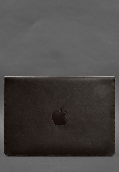 Шкіряний чохол-конверт на магнітах для MacBook 15-16 дюйм Темно-коричневий 30003552 фото