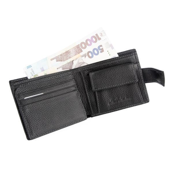 Портмоне чоловіче шкіряне De Esse LC 14805-GD01 чорне на магніті 3125088951 фото