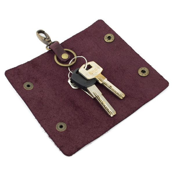 Подарунковий набір жіночий в коробці Handycover №43 (бордовий) ключниця, обкладинка ID паспорт 1271084657 фото