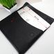 Чохол для MacBook Air 13" шкіряний на магнітах (папка-конверт А4) Handycover 801 чорний флотар 2250428662 фото 2