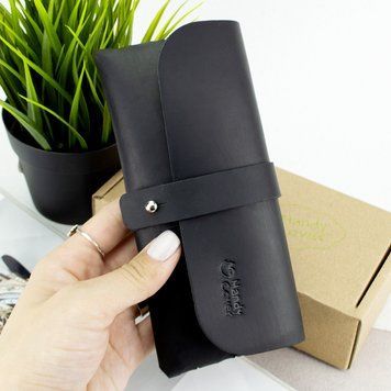 Футляр для окулярів шкіряний Handycover HC0086 (чорний) вінтажний 1714980311 фото