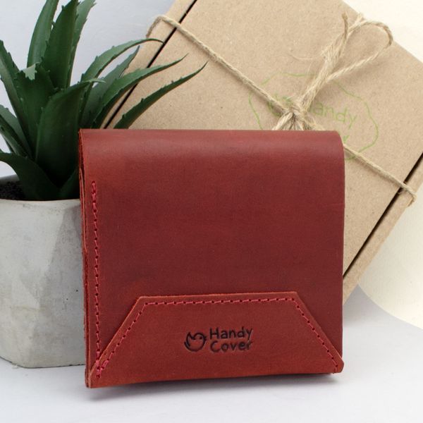 Подарунковий набір жіночий Handycover №44 (червоний) гаманець, 2 обкладинки, ключниця в коробці 1306184810 фото