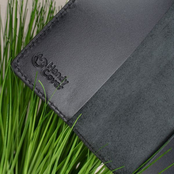 Обкладинка на паспорт, закордонний паспорт шкіряна чорна Handycover 0054 2328918825 фото