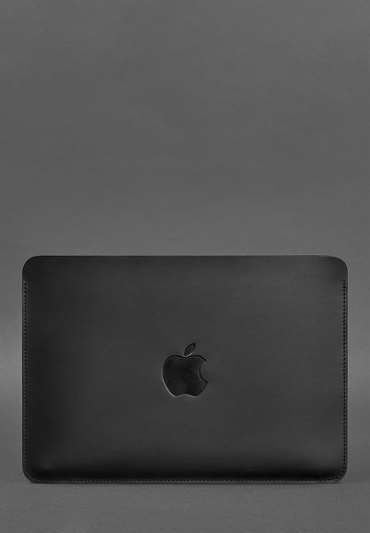 Шкіряний чохол для MacBook 14 дюйм Чорний Crazy Horse 30003247 фото