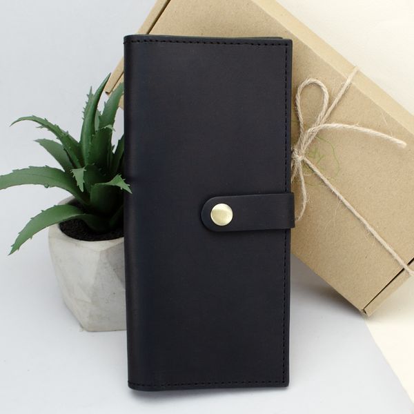 Подарунковий набір жіночий Handycover №45 (чорний) гаманець, обкладинка, ключниця в коробці 1306322613 фото