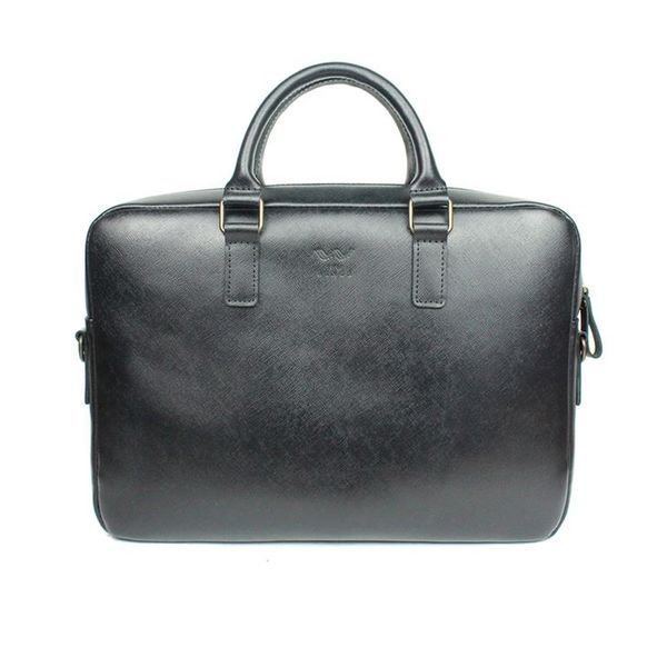 Шкіряна ділова сумка Briefcase 2.0 чорний Саф'яно 30002631 фото