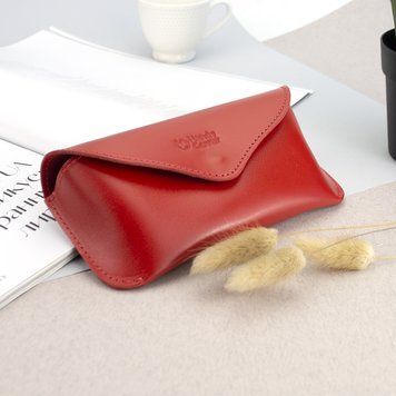 Чохол для окулярів шкіряний Handycover HC0085 (червоний) на магніті 1437974767 фото
