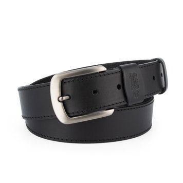 Ремінь чоловічий шкіряний зі строчкою Handycover HC0072 чорний (125 см) 1517465198 фото