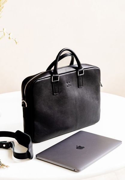 Шкіряна ділова сумка Briefcase 2.0 чорний 30004018 фото