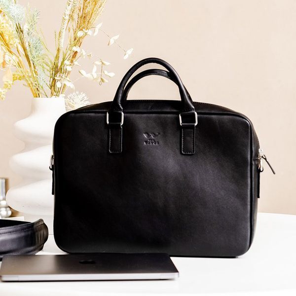 Шкіряна ділова сумка Briefcase 2.0 чорний 30004018 фото