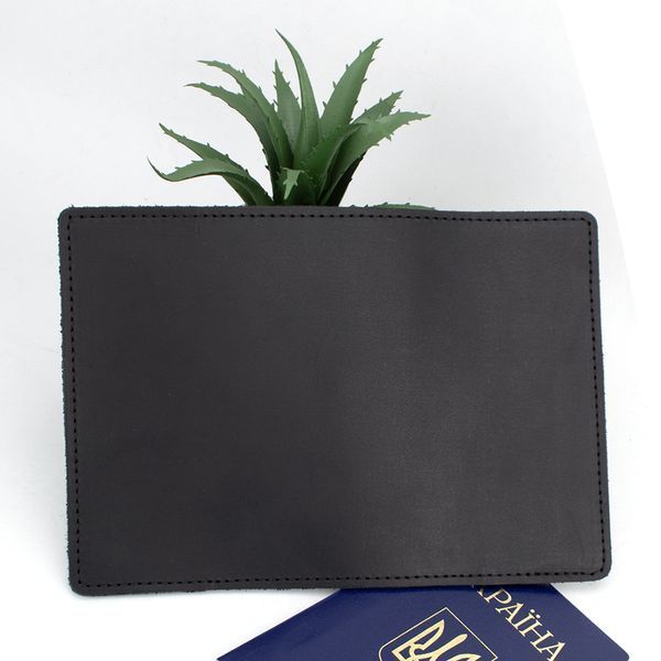 Обкладинка на паспорт шкіряна HandyCover HC0073 чорна 1240307809 фото