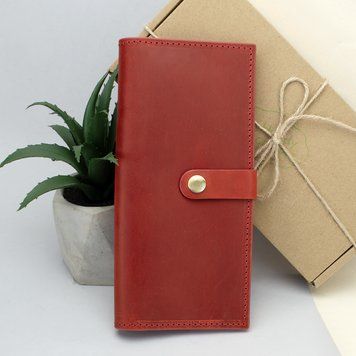 Гаманець жіночий шкіряний великий Handycover HC0046 червоний 1240253284 фото