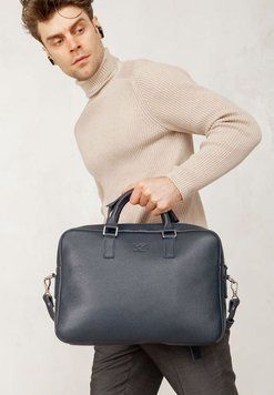 Шкіряна ділова сумка Briefcase 2.0 синій Флотар 30003084 фото