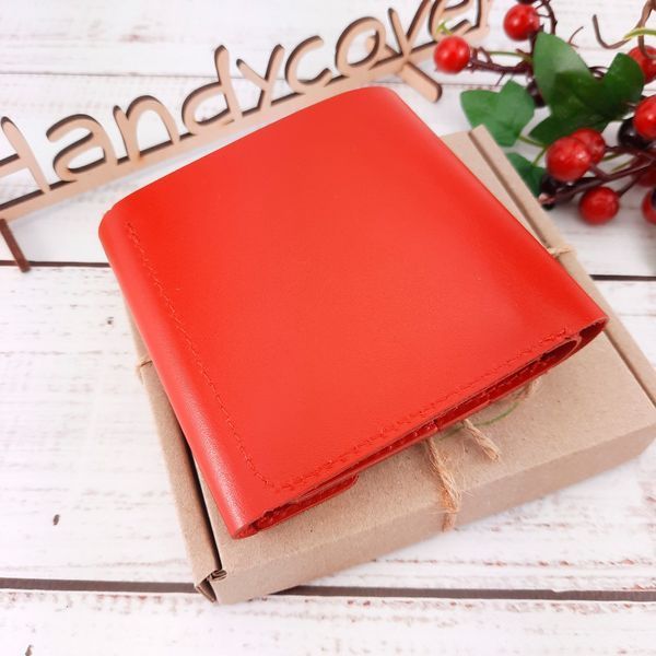 Подарунковий набір жіночий Handycover №48 (червоний) гаманець і ключниця 1363131567 фото