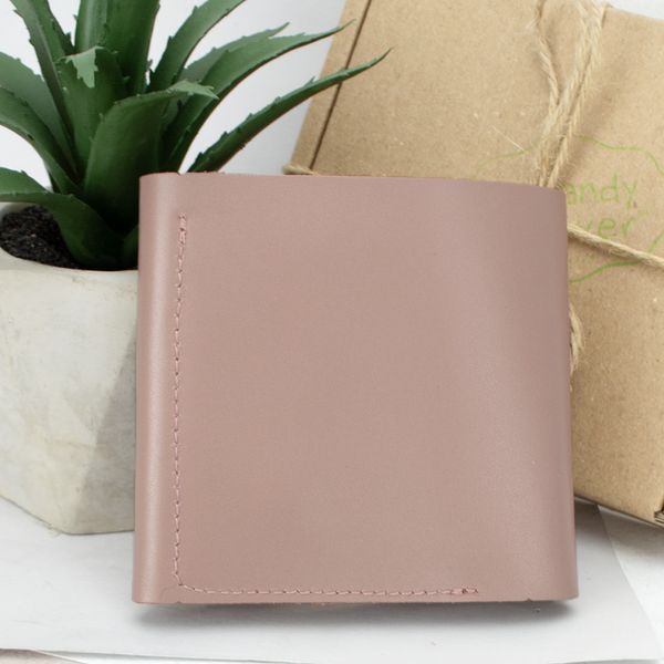Гаманець жіночий шкіряний маленький на кнопці Handycover HC0062 нюдовий 1526668187 фото