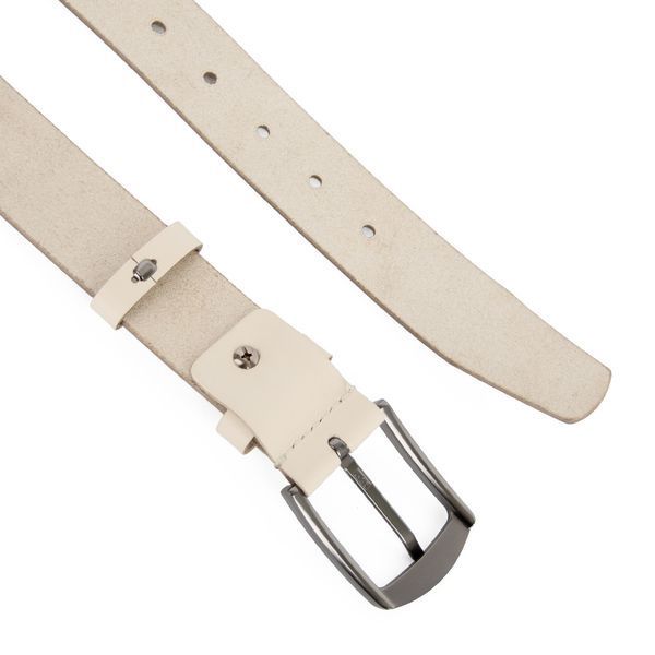 Ремінь чоловічий шкіряний Handycover НС-3428 бежевий (130 см) 3009146399 фото