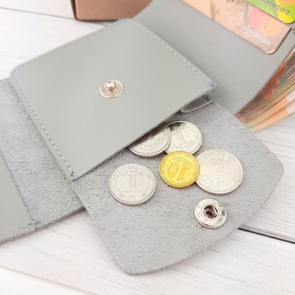Подарунковий набір жіночий Handycover №48 (сірий) гаманець і ключниця 1363240703 фото
