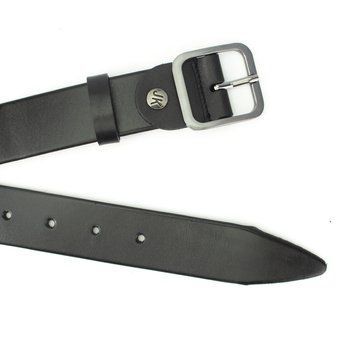 Ремінь шкіряний жіночий класичний чорний JK-3582 black (125 см) 1489275362 фото