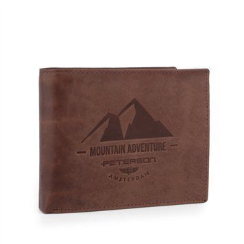 Гаманець чоловічий шкіряний Peterson N992-BE-MOUN світло-коричневий Mountain Adventure 2611810351 фото