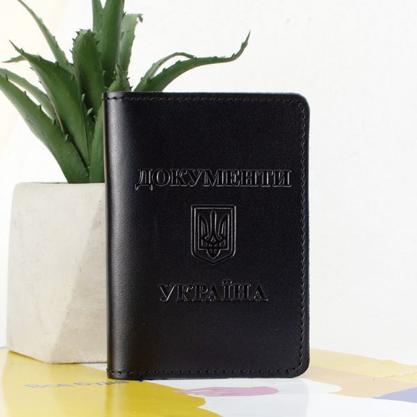 Обкладинка на пластикові документи Україна чорна 1925434271 фото